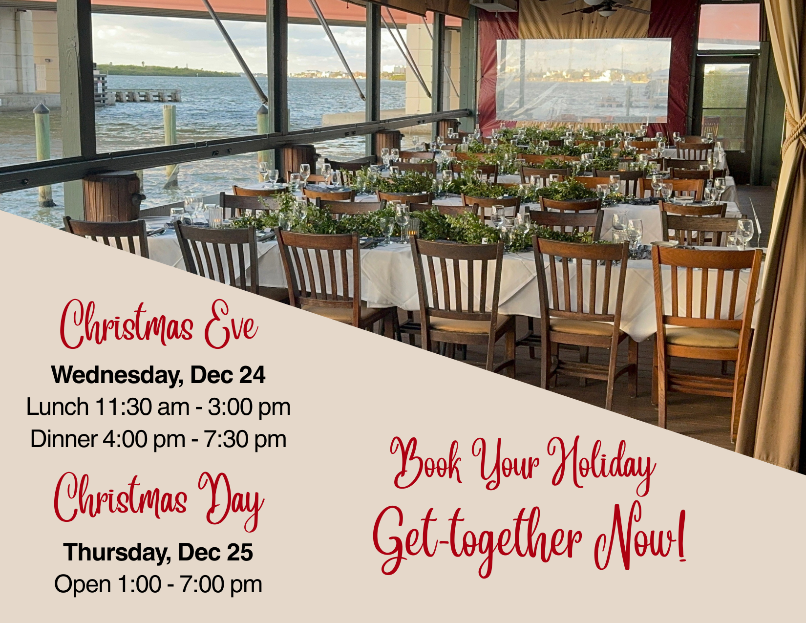 graphic for holiday party promotion