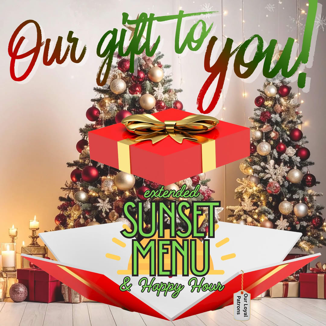 graphic for sunset menu promotion