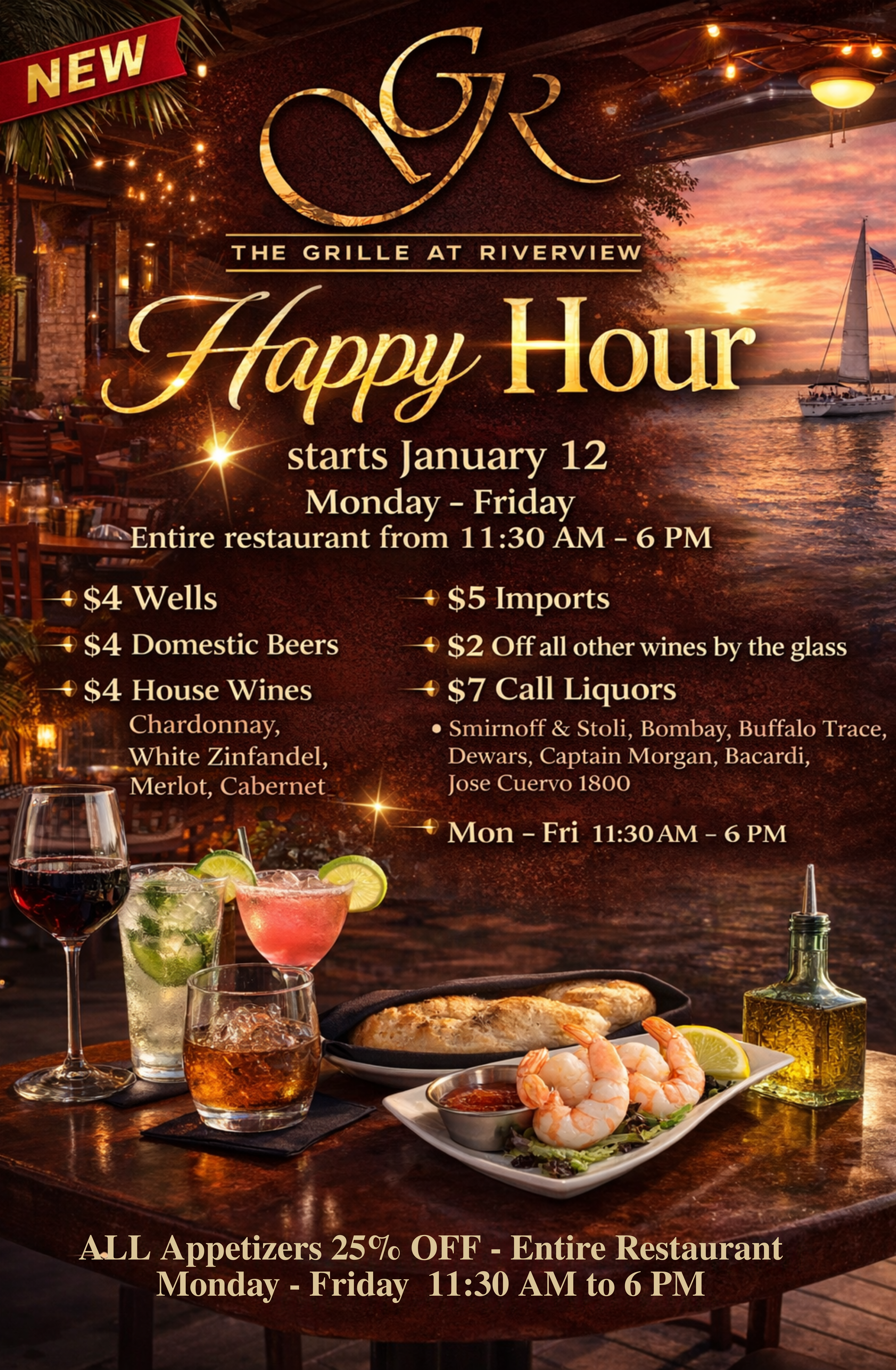 New happy hour deals