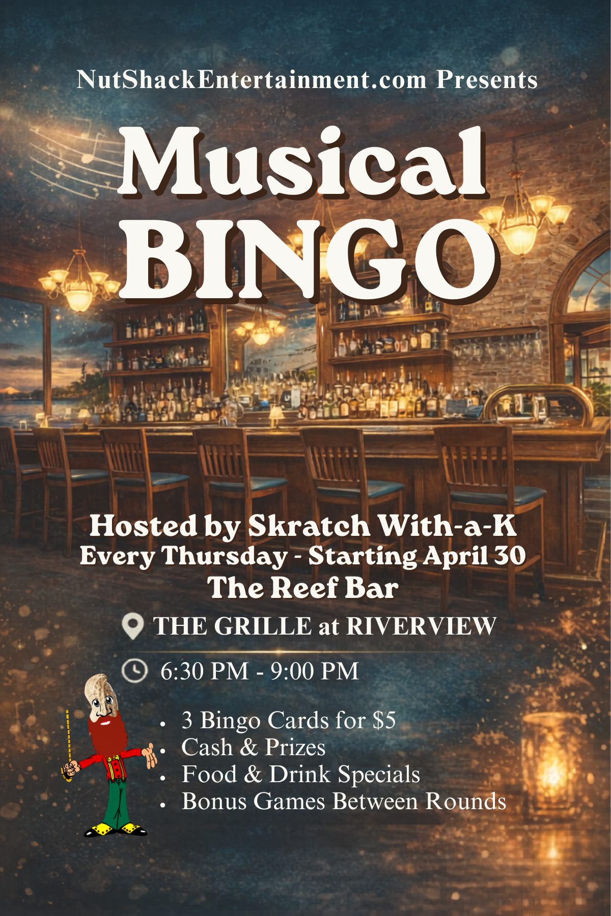 musical bingo promo flyer