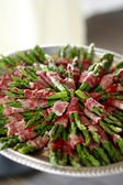 Prosciutto wrapped asparagus